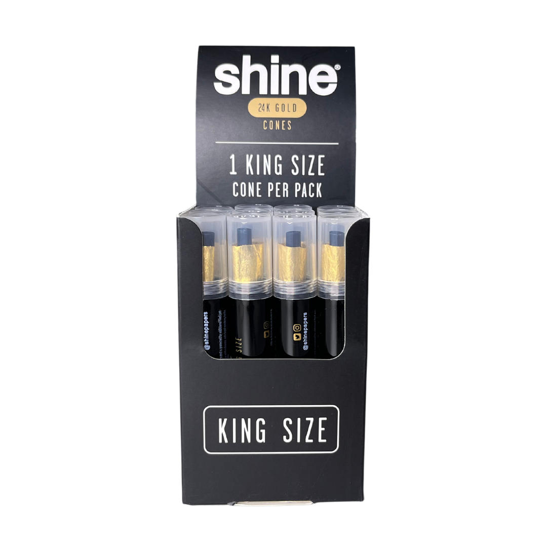 Shine - Cono king size in oro 24 carati - Confezione da 12